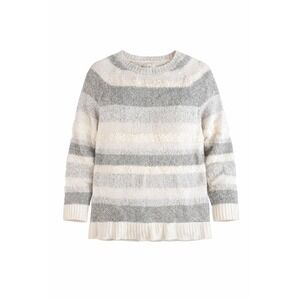 Lou & Grey‎ Striped Crew Neck Long Sleeve Knit Sweater Women's Size Medium